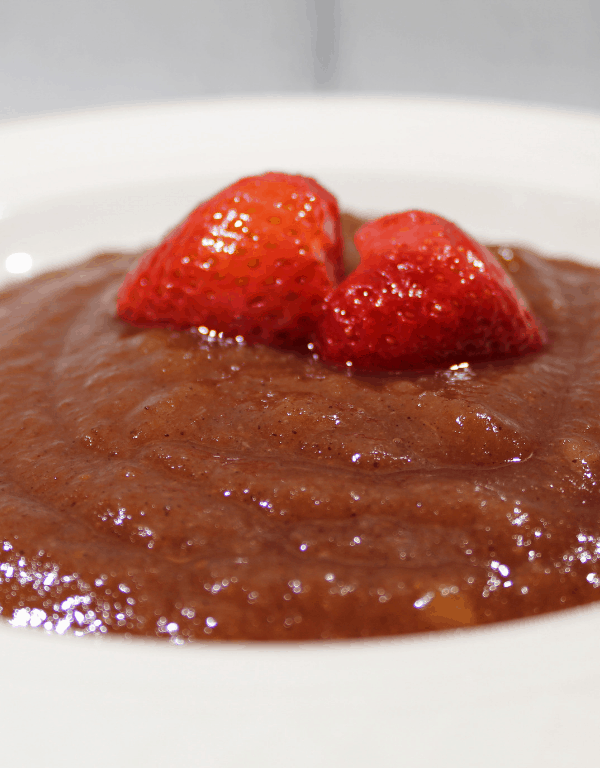 Strawberry Applesauce in a bowl