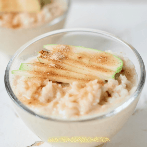 Instant Pot Apple Pie Rice Pudding for two is the perfect easy and delicious comfort food for fall or any time of year. Once you see how easy it is to make, you'll want to make it all the time.